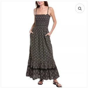 Michael Stars Black and White Sleeveless Sundress